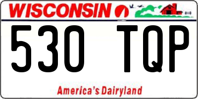 WI license plate 530TQP