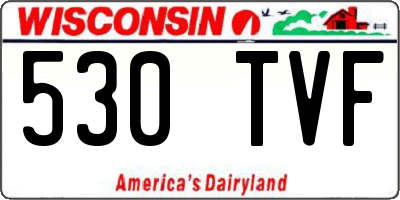 WI license plate 530TVF