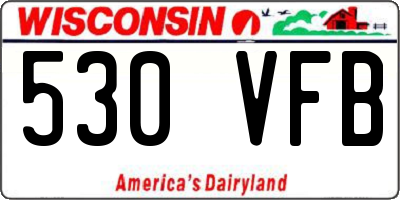 WI license plate 530VFB