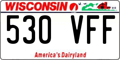 WI license plate 530VFF