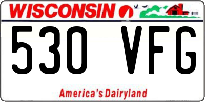 WI license plate 530VFG