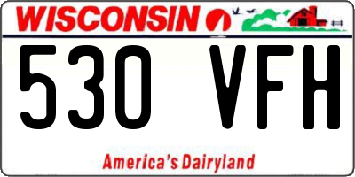 WI license plate 530VFH