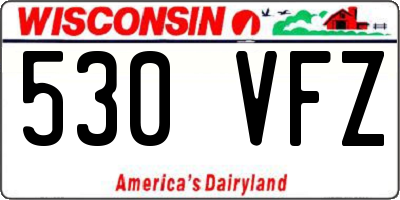 WI license plate 530VFZ