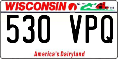 WI license plate 530VPQ