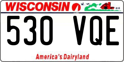 WI license plate 530VQE