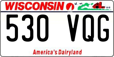 WI license plate 530VQG