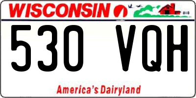 WI license plate 530VQH