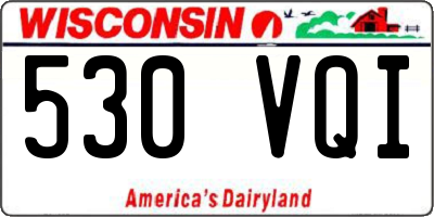 WI license plate 530VQI