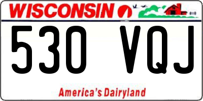 WI license plate 530VQJ