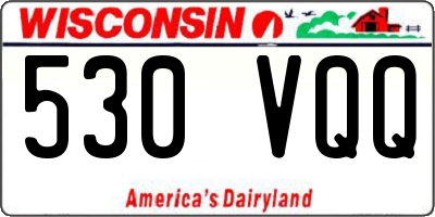 WI license plate 530VQQ
