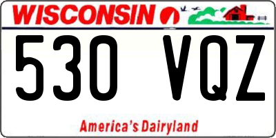 WI license plate 530VQZ