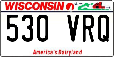 WI license plate 530VRQ