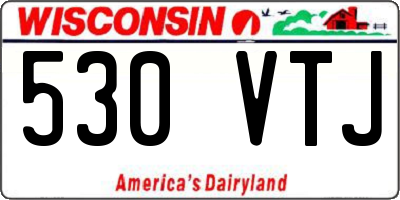 WI license plate 530VTJ
