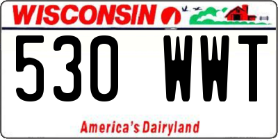 WI license plate 530WWT
