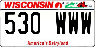 WI license plate 530WWW