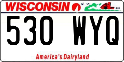 WI license plate 530WYQ