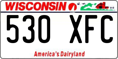 WI license plate 530XFC