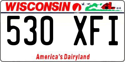 WI license plate 530XFI