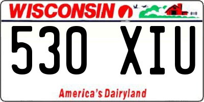 WI license plate 530XIU