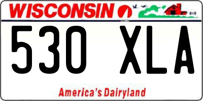 WI license plate 530XLA