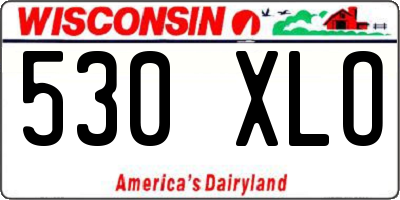 WI license plate 530XLO