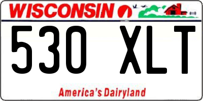 WI license plate 530XLT