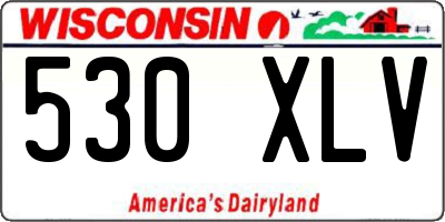 WI license plate 530XLV