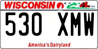 WI license plate 530XMW