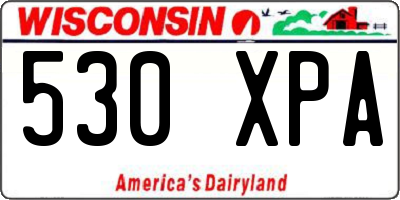 WI license plate 530XPA
