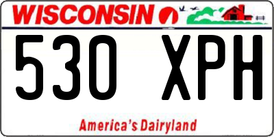 WI license plate 530XPH