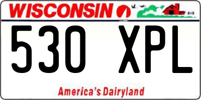 WI license plate 530XPL