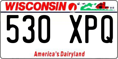 WI license plate 530XPQ