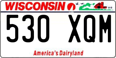 WI license plate 530XQM