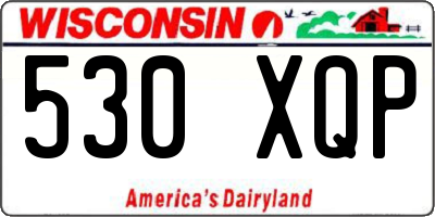 WI license plate 530XQP