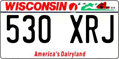 WI license plate 530XRJ
