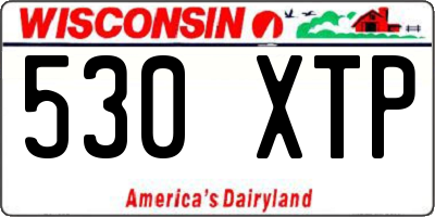 WI license plate 530XTP