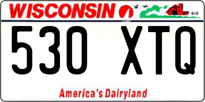 WI license plate 530XTQ
