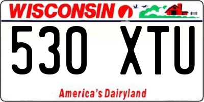 WI license plate 530XTU