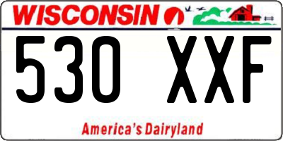 WI license plate 530XXF