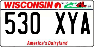 WI license plate 530XYA
