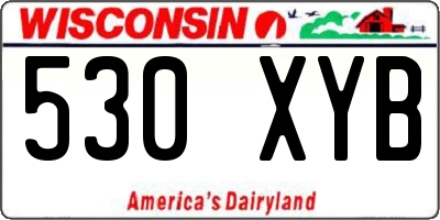 WI license plate 530XYB