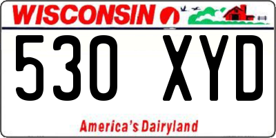 WI license plate 530XYD
