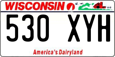 WI license plate 530XYH