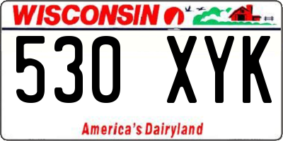 WI license plate 530XYK