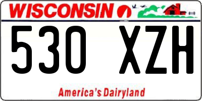 WI license plate 530XZH