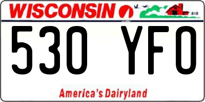 WI license plate 530YFO