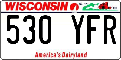 WI license plate 530YFR