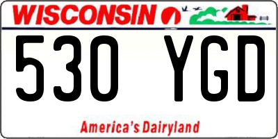 WI license plate 530YGD