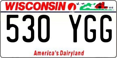 WI license plate 530YGG