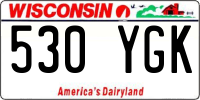 WI license plate 530YGK